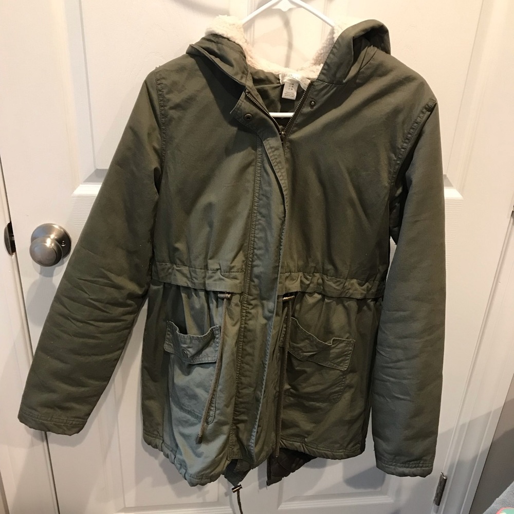 Motherhood Maternity green coat